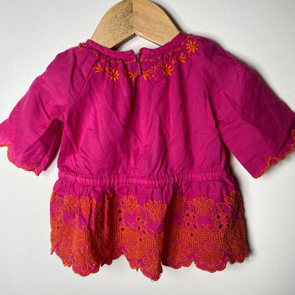 Baby Gap Boho Eyelet Ruffle Tunic Top 0-3M - Picture 5 of 5